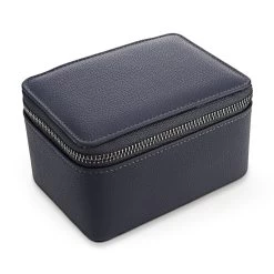 Stackers Navy Zipped Travel Watch Box - A19148
