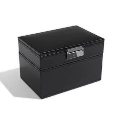 Stackers Black Cufflink And Watch Box - A1995