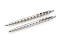 Parker® Parker Jotter 2093256 Stainless Steel Ballpoint Pen And Pencil Set - A23101
