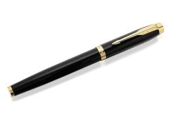 Parker® Parker IM 1931652 Black And Gold Trim Fountain Pen - A2322