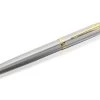 Parker® Parker IM 1931656 Brushed Silver And Gold Trim Fountain Pen - A2326