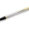 Parker® Parker IM 1931670 Brushed Silver And Gold Trim Ballpoint Pen - A2327