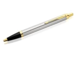 Parker® Parker IM 1931670 Brushed Silver And Gold Trim Ballpoint Pen - A2327
