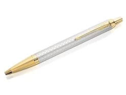 Parker® Parker IM 1931687 Grey With Gold Trim Ballpoint Pen - A2343