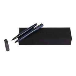 Hugo Boss Navy Gear Minimal Ballpoint And Rollerball Pen Set - A24130