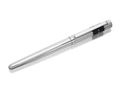 Hugo Boss Ribbon Chrome Logo Rollerball Pen - A2453