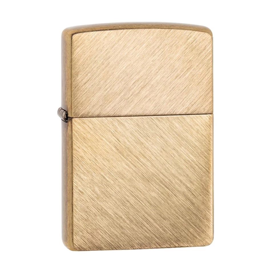 Zippo Herringbone Sweep Brass Lighter - A2658