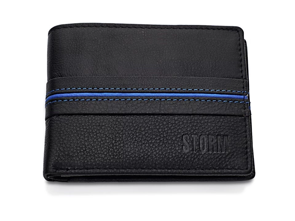 STORM Black Leather Wallet - A4091