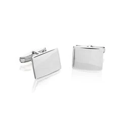 Sterling Silver Engravable Cufflinks - A4724