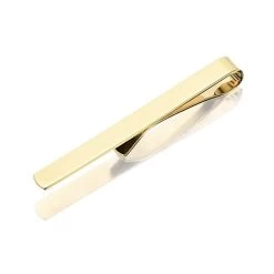 Gold Plated Sterling Silver Tie Slide - A4814