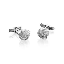 Sterling Silver Knot Cufflinks - A53145
