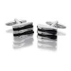 Black Onyx Wave Cufflinks - A5391
