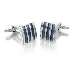 Light Blue Cat's Eye Cufflinks - A5398