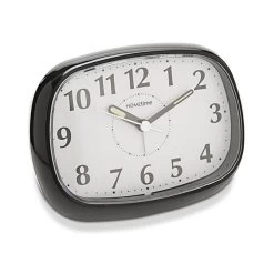 Widdop Rectangular Black Alarm Clock - C0525