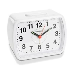 Widdop White Bell Alarm Clock - C0526