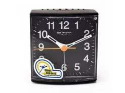 Silent Sweep Black Alarm Clock - C06101