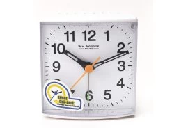 Silent Sweep White Alarm Clock - C06102