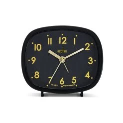 Acctim Retro Black Alarm Clock - C06107