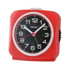 Seiko QHE194R Red Square Alarm Clock - C06117