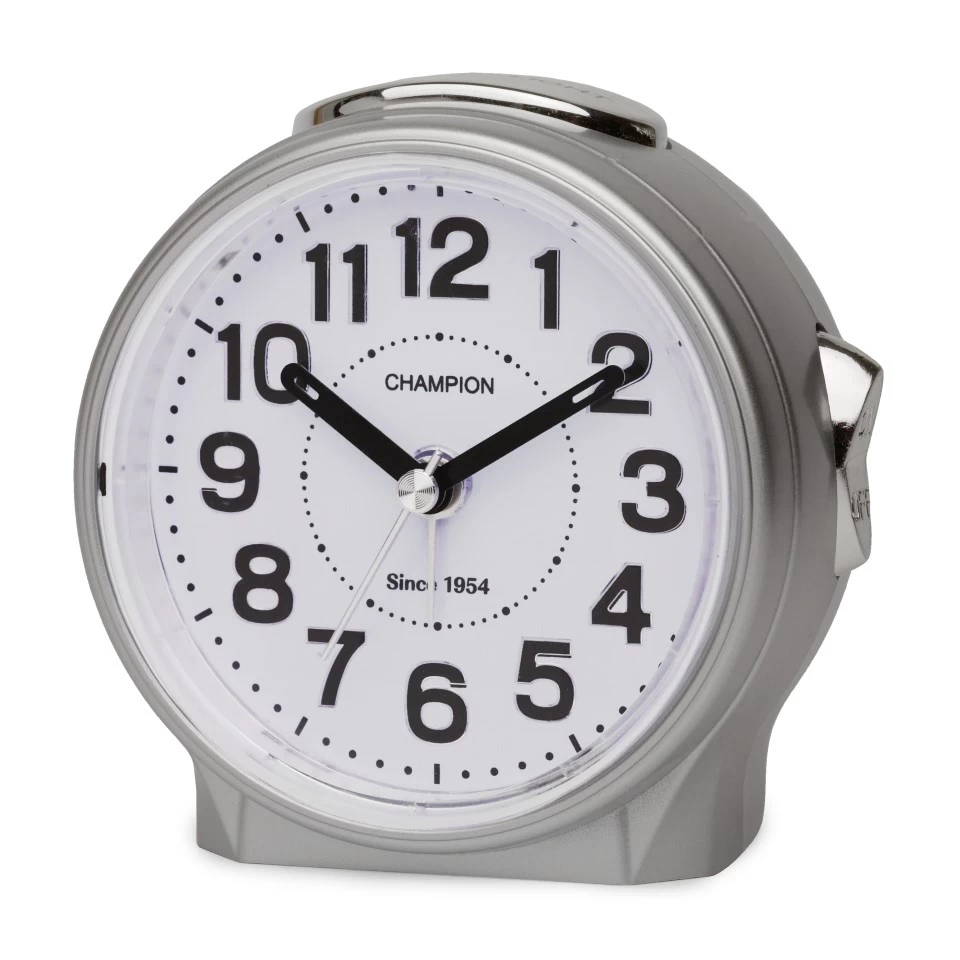 Champion Silver Arch Alarm Clock - C06123 - Image 2