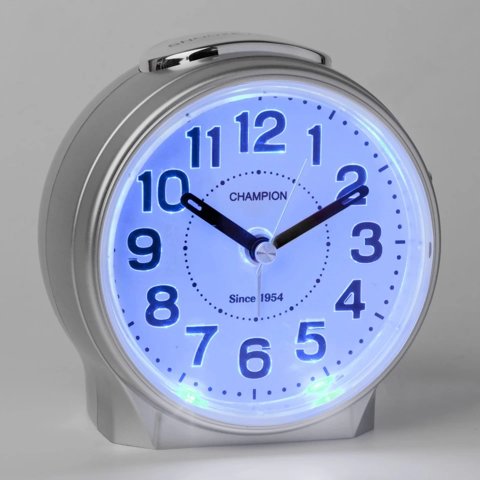 Champion Silver Arch Alarm Clock - C06123 - Image 3