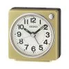 Seiko QHE196G Square Gold Alarm Clock - C06126
