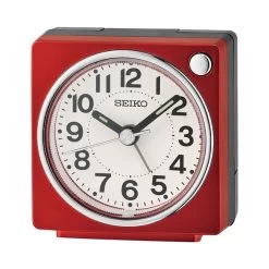 Seiko QHE196R Square Red Alarm Clock - C06127