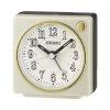 Seiko QHE197W Square White Alarm Clock - C06129