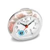 Widdop White Floral Alarm Clock - C0642