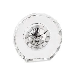 Widdop Glass Skeleton Mantel Clock - C1229