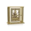 Widdop Gold Tone Skeleton Dial Mantel Clock - C1257