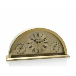 Widdop Gold Tone Arched Mantel Clock - C1259