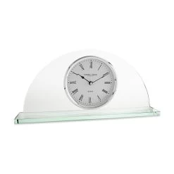 London Clock Half Moon Glass Mantel Clock - C1273