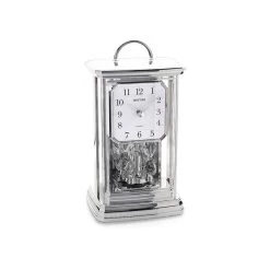 Rhythm Silver Tone Mantel Clock - C1714