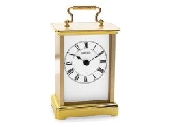 Seiko QHE093G Gilt Carriage Clock - C1715