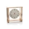 London Clock Rose Finish Glass Mantel Clock - C1721