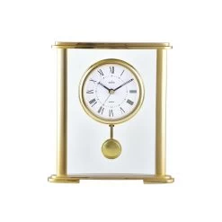 Acctim Gold Tone Pendulum Mantel Clock - C1725