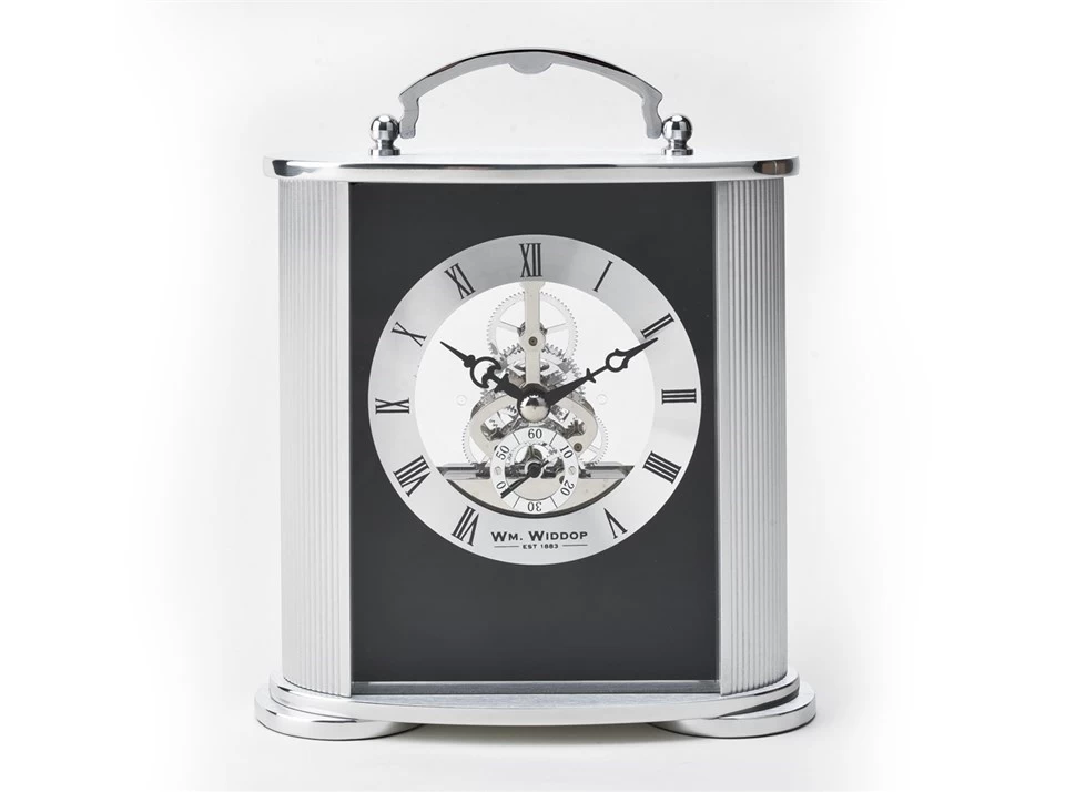 Widdop Brushed Aluminium Carriage Clock - C1738