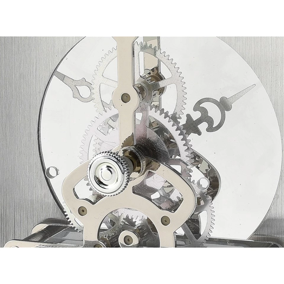 Widdop Brushed Aluminium Carriage Clock - C1738 - Image 3