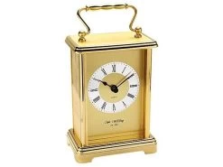 Widdop Brass Effect Carriage Clock - C1787