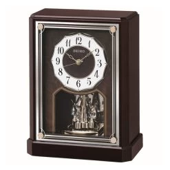Seiko QXN233B Wooden Mantel Clock - C18104