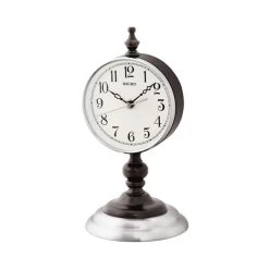 Seiko QXG151S Wood And Metal Table Clock - C18107