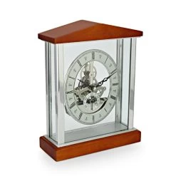 David Peterson SKC05 Cherry Wood Skeleton Mantel Clock - C18118