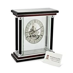 David Peterson SKC09 Cherry Wood Skeleton Mantel Clock - C18121