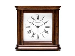 Widdop Walnut Finish Westminster Chime Mantel Clock - C1887