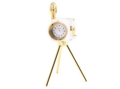 Miniature Camera And Tripod Clock - C2937