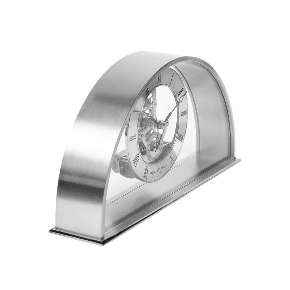 Widdop Silver Arch Skeleton Mantel Clock - C3017 - Image 2