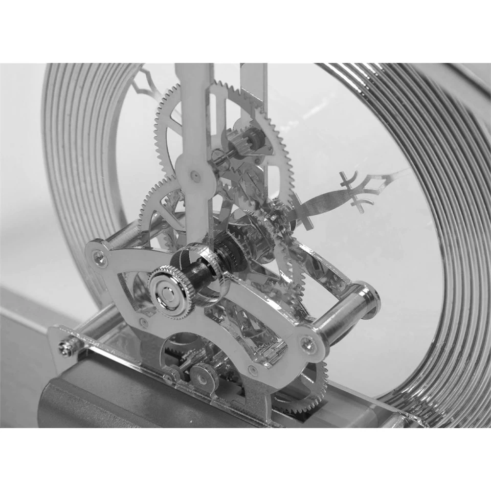 Widdop Silver Arch Skeleton Mantel Clock - C3017 - Image 3