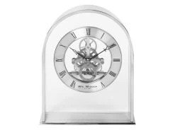 Widdop Silver Arch Skeleton Mantel Clock - C3018