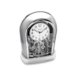 Rhythm Chrome Finish Anniversary Clock - C3098